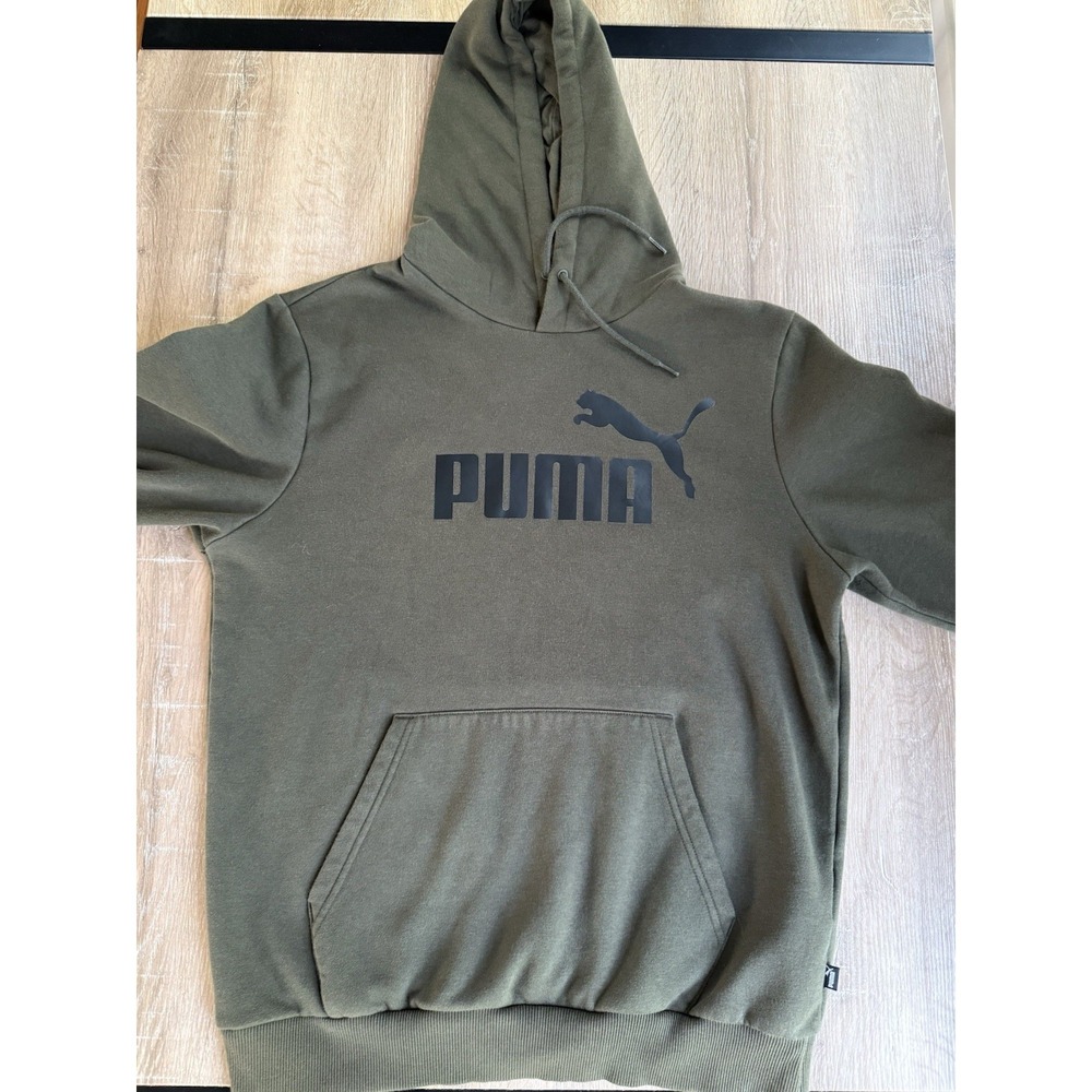 Army Green men's Puma Hoodie